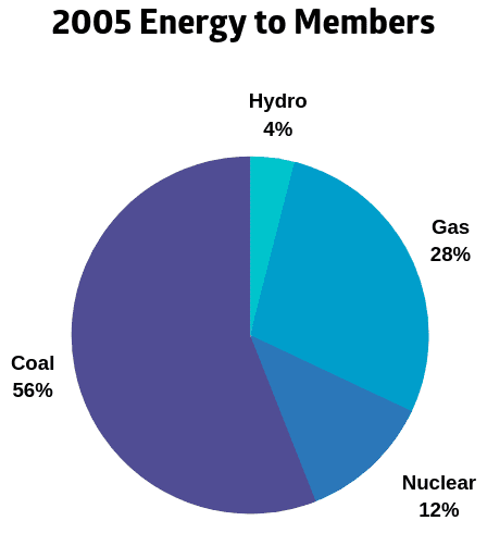 2005 energy chart 2005 Energy Mix